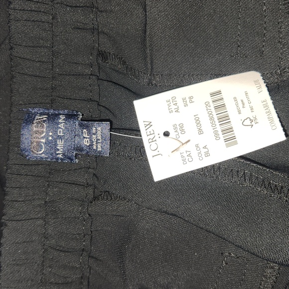 J.Crew Factory  Jamie pant size 8 petite color black - Picture 11 of 13
